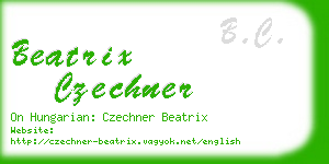 beatrix czechner business card